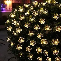 SAYW Silicone Flower 16LED (3Metre) String Light for Festival Home Decoration, Indoor Outdoor Decoration in Wedding, Party (Warm White)-thumb4