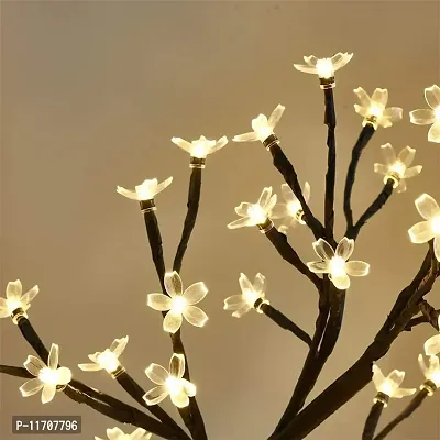 WannaBees 16 Yellow Blossom Flower Fairy Lights for Balcony Living Room Curtains Mirror Bedroom Decoration,5m Copper Wire Warm White Waterproof led String Light with Plug, Romantic Mood Lights-thumb2