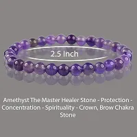 Amethyst Crystal Bracelet By magical crystal agate stones-thumb3