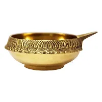 Generic Brass Diwali Diya Kuber Diya Pooja Deepak (Set of 4) (OT1222)-thumb2