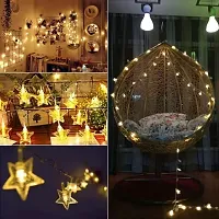 16 led Star Fairy String Lights Warm White for Diwali, Christmas, and Decorations Indoor and Outdoor (Warm White, 16 Stars)-thumb4