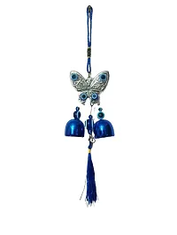 AG Unique Collection Steel and Metal Evil Eye Hanging for Protection, Good Luck Charm Wind Chimes and Prosperity at Office and Home H-28cm ( Random Design Will be Sent)-thumb2