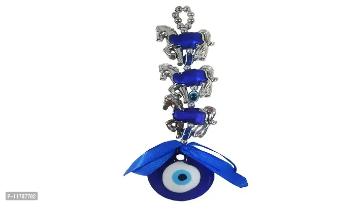 Teezori Three Horse Evil Eye for Home Decoration / Vastu / Feng Shui / Happiness and Prosperity