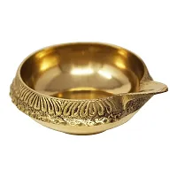 Generic Brass Diwali Diya Kuber Diya Pooja Deepak (Set of 4) (OT1222)-thumb1