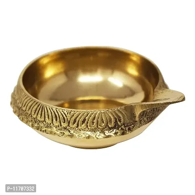 Generic Brass Diwali Diya Kuber Diya Pooja Deepak (Set of 4) (OT1222)-thumb2