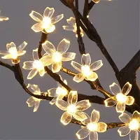 WannaBees 16 Yellow Blossom Flower Fairy Lights for Balcony Living Room Curtains Mirror Bedroom Decoration,5m Copper Wire Warm White Waterproof led String Light with Plug, Romantic Mood Lights-thumb2