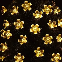 Oceanspring Lotus Flower Sillicon 14 LED 5 Meter String Lights, Waterproof, Extendable for Diwali Decoration, Indoor, Outdoor, Wedding Party, Christmas Tree, New Year, Garden Decoration, Warm White-thumb2