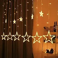 Dudes  Dolls 12 Stars LED Lights for Home Decoration Home Decor | Wedding Party Home Garden, Warm White Strip Led Light-thumb1