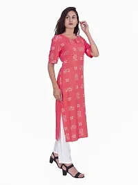 Bachuu Women's Rayon Straight Kurti Size S M L XL XXL-thumb2