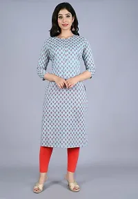 Bachuu Women's Pure Cotton Printed Straight Kurti-thumb2