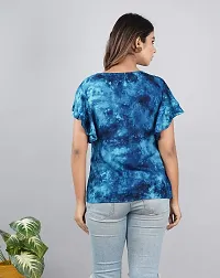 Bachuu Mulitcolor Tie Dye Top with Frill Sleeves-thumb2