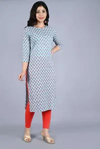 Bachuu Women's Pure Cotton Printed Straight Kurti-thumb4