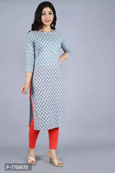 Bachuu Women's Pure Cotton Printed Straight Kurti-thumb5