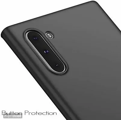 Caseline Back Cover for SAMSUNG GALAXY NOTE 10 Black Grip Case Silicon Pack of 1-thumb4