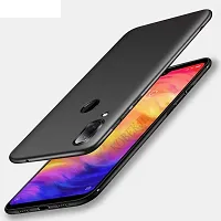 Caseline Back Cover for REDMI NOTE 7 Black Grip Case Silicon Pack of 1-thumb1