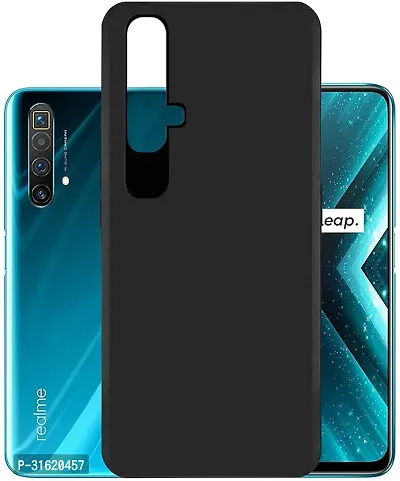 Caseline Back Cover for Realme X3  Realme X3 SuperZoom Black Grip Case Silicon Pack of 1-thumb0