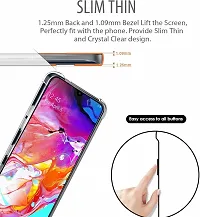 Caseline Back Cover for SAMSUNG GALAXY A70 Transparent Grip Case Pack of 1-thumb2