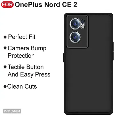 Caseline Back Cover for Oneplus Nord CE 2 1+NORD CE 2 Oneplus Nord CE 2 5G Black Grip Case Silicon Pack of 1-thumb3