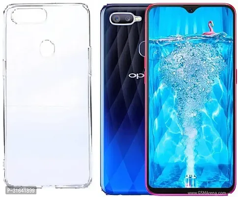 Caseline Back Cover for OPPO F9 Pro Transparent Grip Case Silicon Pack of 1