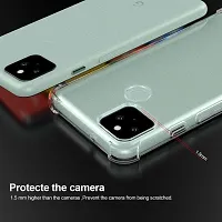 Caseline Back Cover for Google Pixel 5 Transparent Grip Case Pack of 1-thumb3