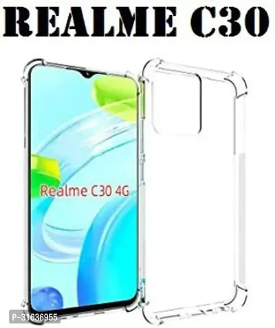 Caseline Back Cover for Realme C30  realme C30 Transparent Grip Case Silicon Pack of 1-thumb0