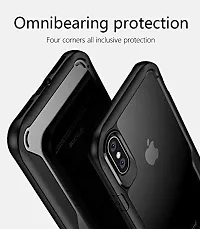 Caseline Back Cover for Apple iPhone X Black Grip Case Pack of 1-thumb1