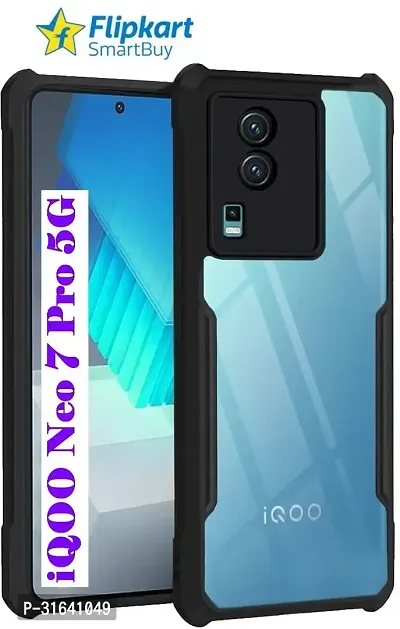 Flipkart SmartBuy Back Cover for IQOO NEO 7 5G iQOO Neo 7 5G IQOO NEO 7 Pro 5G iQOO Neo 7 Pro 5G Black Grip Case Pack of 1-thumb0