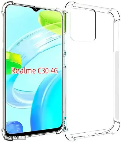 Caseline Back Cover for Realme C30  realme C30 Transparent Grip Case Silicon Pack of 1