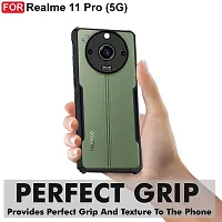 Caseline Back Cover for Realme 11 Pro 5G Realme 11 Pro IP Black Grip Case Pack of 1-thumb1