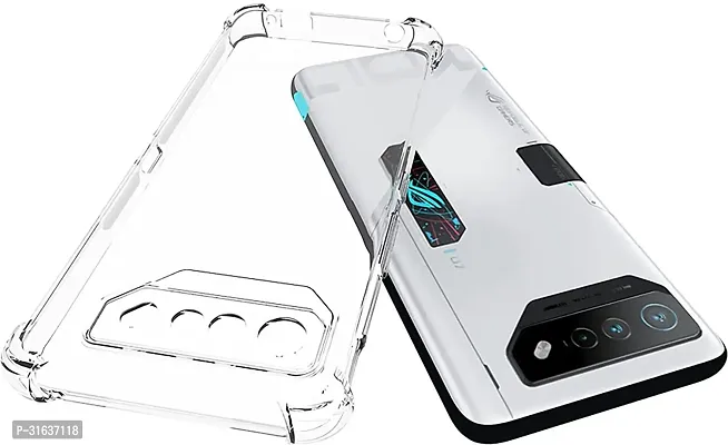 Caseline Back Cover for Asus ROG Phone 7 Transparent Grip Case Silicon Pack of 1