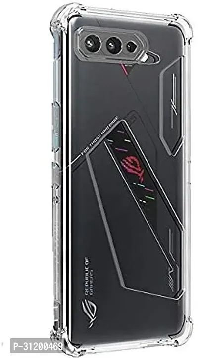 Caseline Back Cover for Asus ROG Phone 5 Transparent Flexible Silicon Pack of 1-thumb2