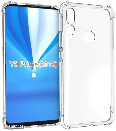 Caseline Back Cover for HUAWEI Y9 PRIME 2019 Transparent Grip Case Silicon Pack of 1