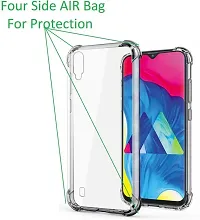 Caseline Back Cover for SAMSUNG GALAXY M10 Transparent Grip Case Pack of 1-thumb1