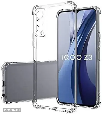 Caseline Back Cover for Vivo iQOO Z3 iQOO Z3 Vivo iQ00 Z3 Transparent Grip Case Pack of 1-thumb0