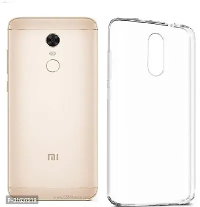 Caseline Back Cover for Mi Redmi Note 5 Transparent Silicon Pack of 1