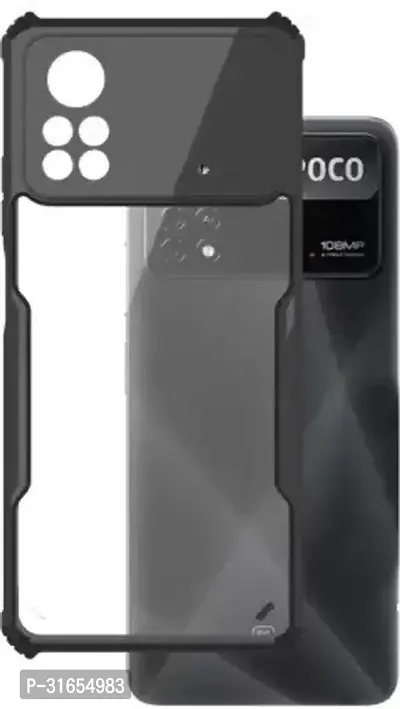 Caseline Back Cover for POCO M4 Pro POCO M4 Pro 4G Black Shock Proof Pack of 1-thumb0