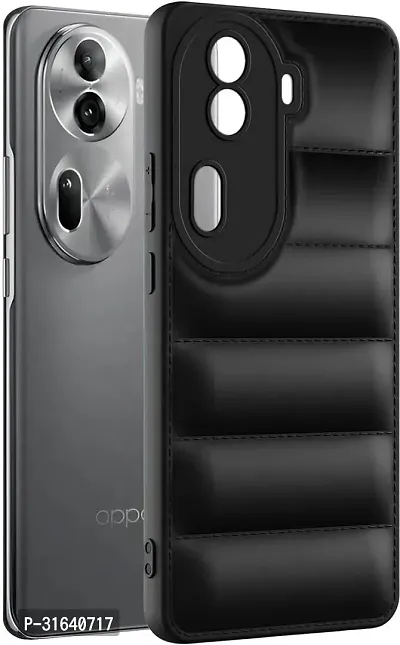 Caseline Back Cover for OPPO Reno11 Pro 5G OPPO Reno11 Pro Black Grip Case Silicon Pack of 1-thumb0