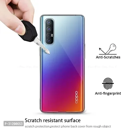 Caseline Back Cover for Oppo Reno3 Pro Transparent Grip Case Silicon Pack of 1-thumb2