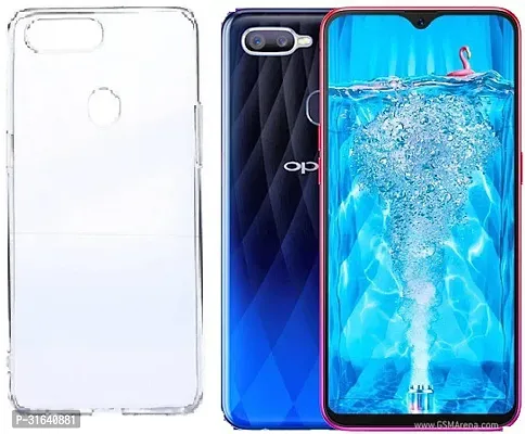 Caseline Back Cover for OPPO F9 Pro Transparent Grip Case Silicon Pack of 1-thumb0