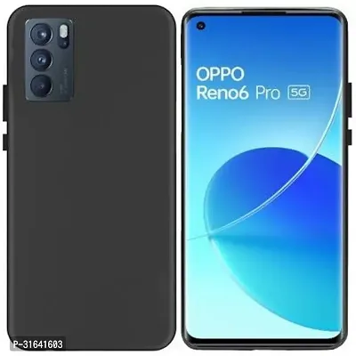 Caseline Back Cover for Oppo Reno 6 Pro 5G Oppo Reno 6 Pro Black Grip Case Silicon Pack of 1