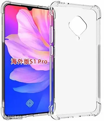 Caseline Back Cover for Vivo S1 Pro Transparent Grip Case Silicon Pack of 1-thumb0