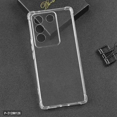 Caseline Back Cover for Vivo V27vivo V27 5G VIVO V27 PRO 5G VIVO V27 PRO BMTP Transparent Grip Case Pack of 1-thumb2