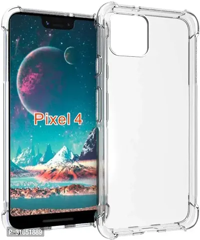 Caseline Back Cover for Google Pixel 4 Transparent Grip Case Pack of 1-thumb0