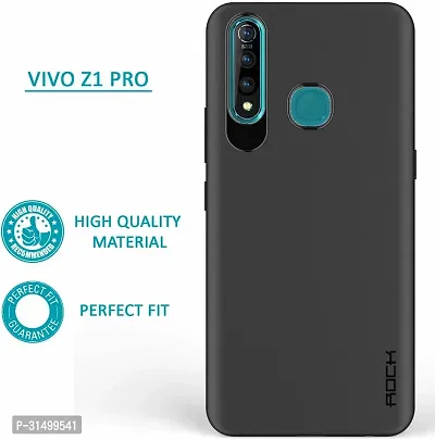 Caseline Back Cover for VIVO Z1 PRO Black Grip Case Silicon Pack of 1-thumb2