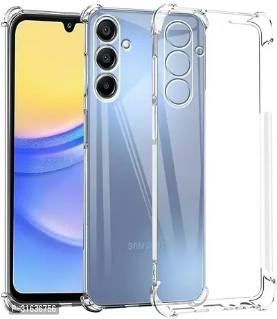 Caseline Back Cover for Samsung Galaxy M15 5G Transparent Grip Case Pack of 1