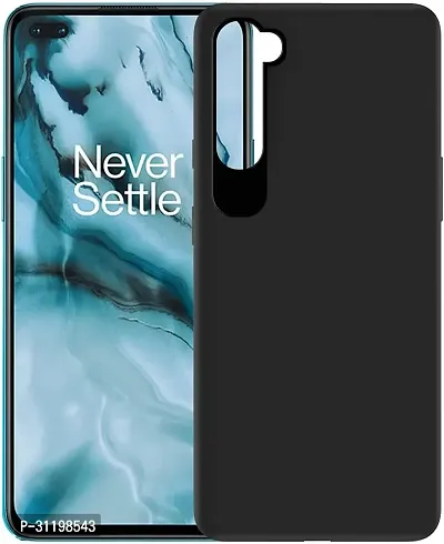 Caseline Back Cover for Oneplus Nord Black Grip Case Silicon Pack of 1