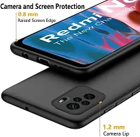 Caseline Back Cover for Redmi Mi Note 10 Black Grip Case Pack of 1-thumb1