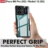 Flipkart SmartBuy Back Cover for POCO M6 Pro 5G POCO M6 Pro Black Grip Case Pack of 1-thumb1