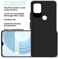 Caseline Back Cover for Realme c25 Black Grip Case Pack of 1-thumb1