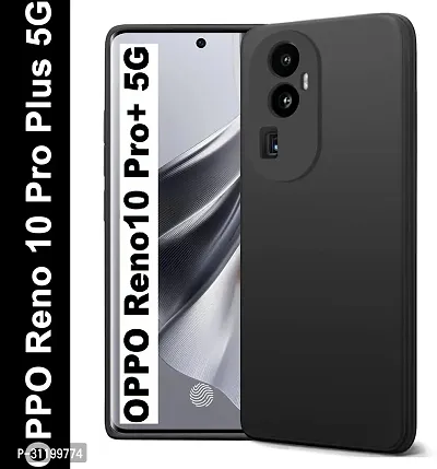 Caseline Back Cover for OPPO Reno 10 Pro Plus 5G Reno 10 Pro Plus 5GCND Black Grip Case Silicon Pack of 1